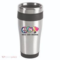 Cute Pickleball Tie Dye Peace Love Pickleball Lovers Gift Ideas 16oz Travel Tumbler thumb 0