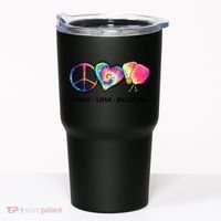 Cute Pickleball Tie Dye Peace Love Pickleball Lovers Gift Ideas Tumbler thumb 0