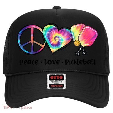 Cute Pickleball Tie Dye Peace Love Pickleball Lovers Gift Ideas Hat