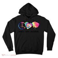 Cute Pickleball Tie Dye Peace Love Pickleball Lovers Gift Ideas Tall Hoodie thumb 0