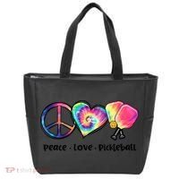 Cute Pickleball Tie Dye Peace Love Pickleball Lovers Gift Ideas Tote Bag thumb 0