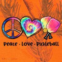 Cute Pickleball Tie Dye Peace Love Pickleball Lovers Gift Ideas Kati Licensed 12" Camo Cuffed Beanie thumb 2