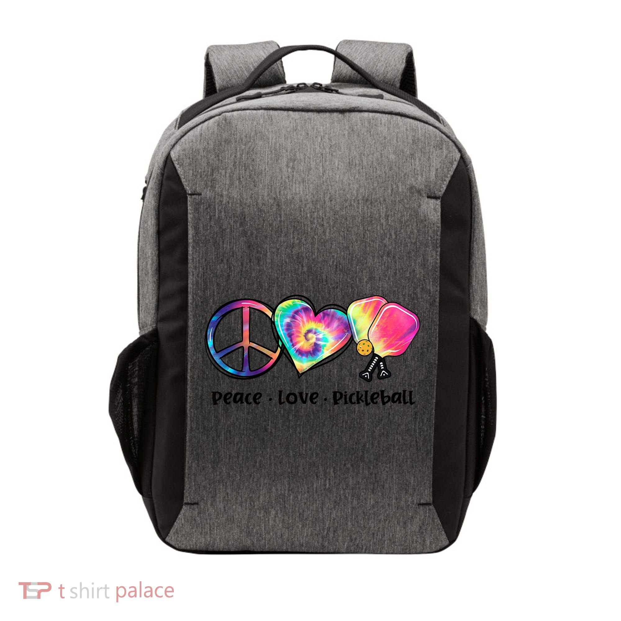 Cute Pickleball Tie Dye Peace Love Pickleball Lovers Gift Ideas Vector Backpack