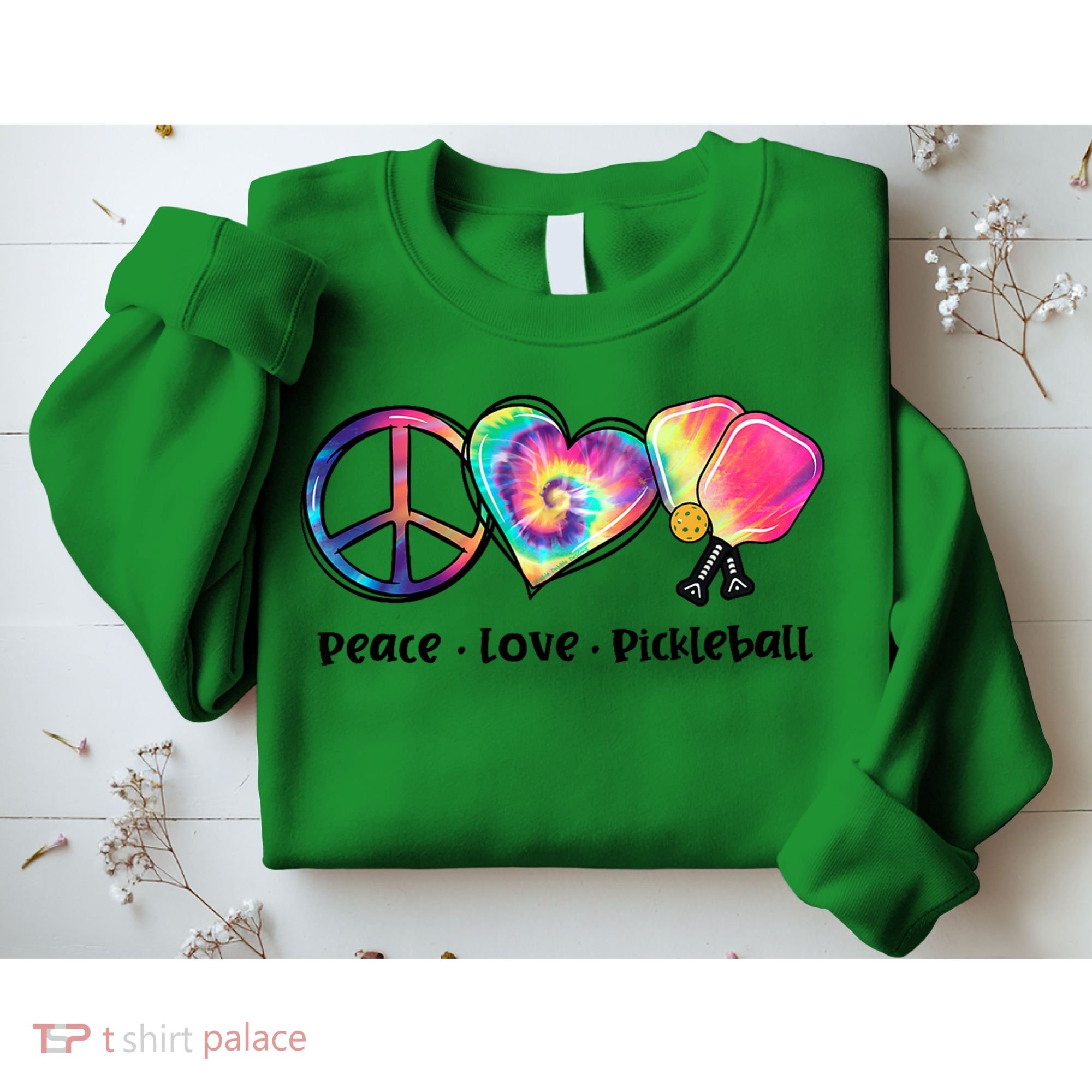 Cute Pickleball Tie Dye Peace Love Pickleball Lovers Gift Ideas Sweatshirt