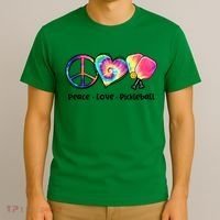 Cute Pickleball Tie Dye Peace Love Pickleball Lovers Gift Ideas T-Shirt thumb 3