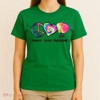Cute Pickleball Tie Dye Peace Love Pickleball Lovers Gift Ideas T-Shirt thumb 4