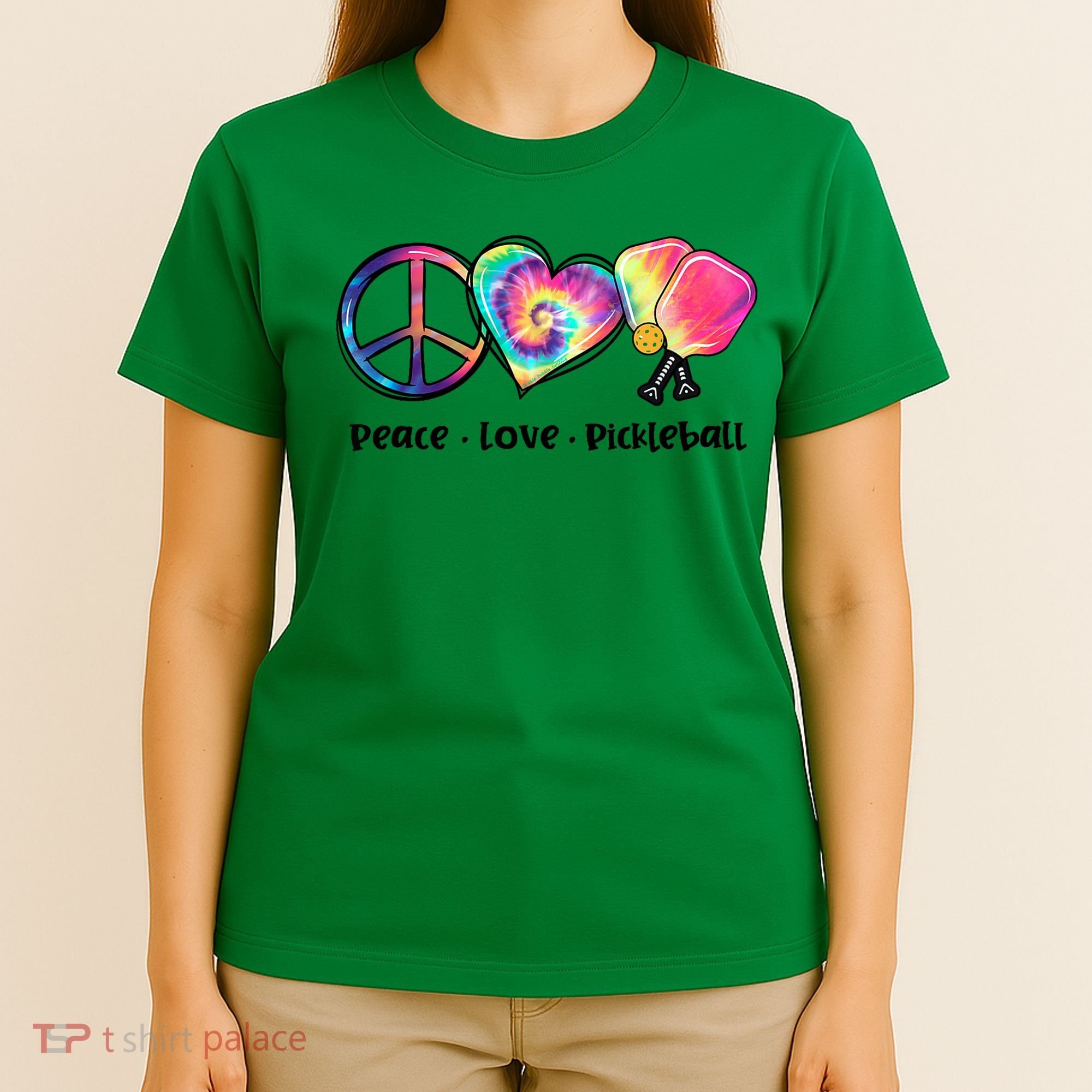Cute Pickleball Tie Dye Peace Love Pickleball Lovers Gift Ideas T-Shirt