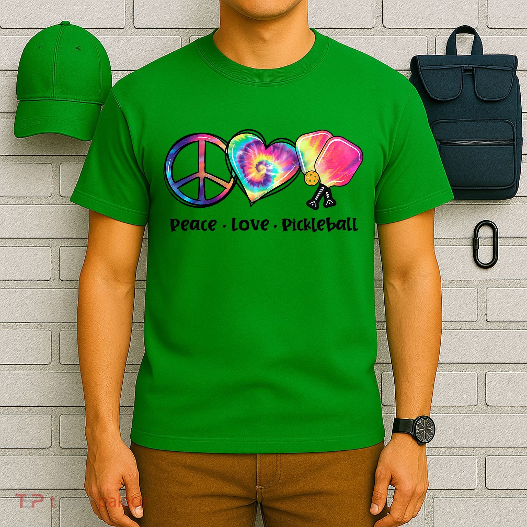 Cute Pickleball Tie Dye Peace Love Pickleball Lovers Gift Ideas T-Shirt