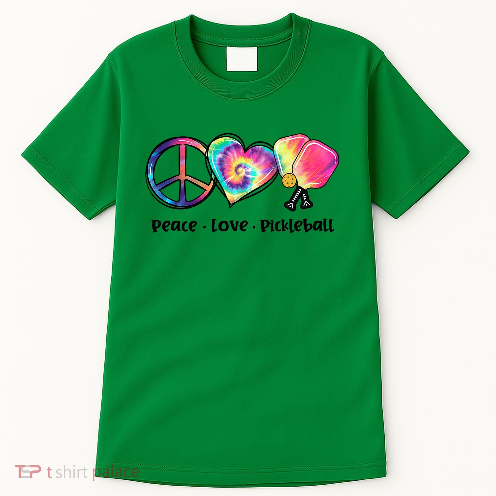 Cute Pickleball Tie Dye Peace Love Pickleball Lovers Gift Ideas Tall T-Shirt