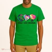 Cute Pickleball Tie Dye Peace Love Pickleball Lovers Gift Ideas Tall T-Shirt thumb 2