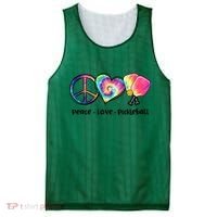 Cute Pickleball Tie Dye Peace Love Pickleball Lovers Gift Ideas Mesh Reversible Basketball Jersey Tank thumb 0