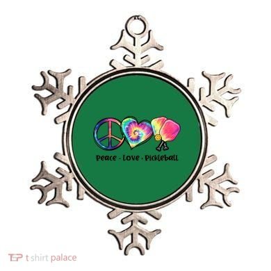 Cute Pickleball Tie Dye Peace Love Pickleball Lovers Gift Ideas Ornament