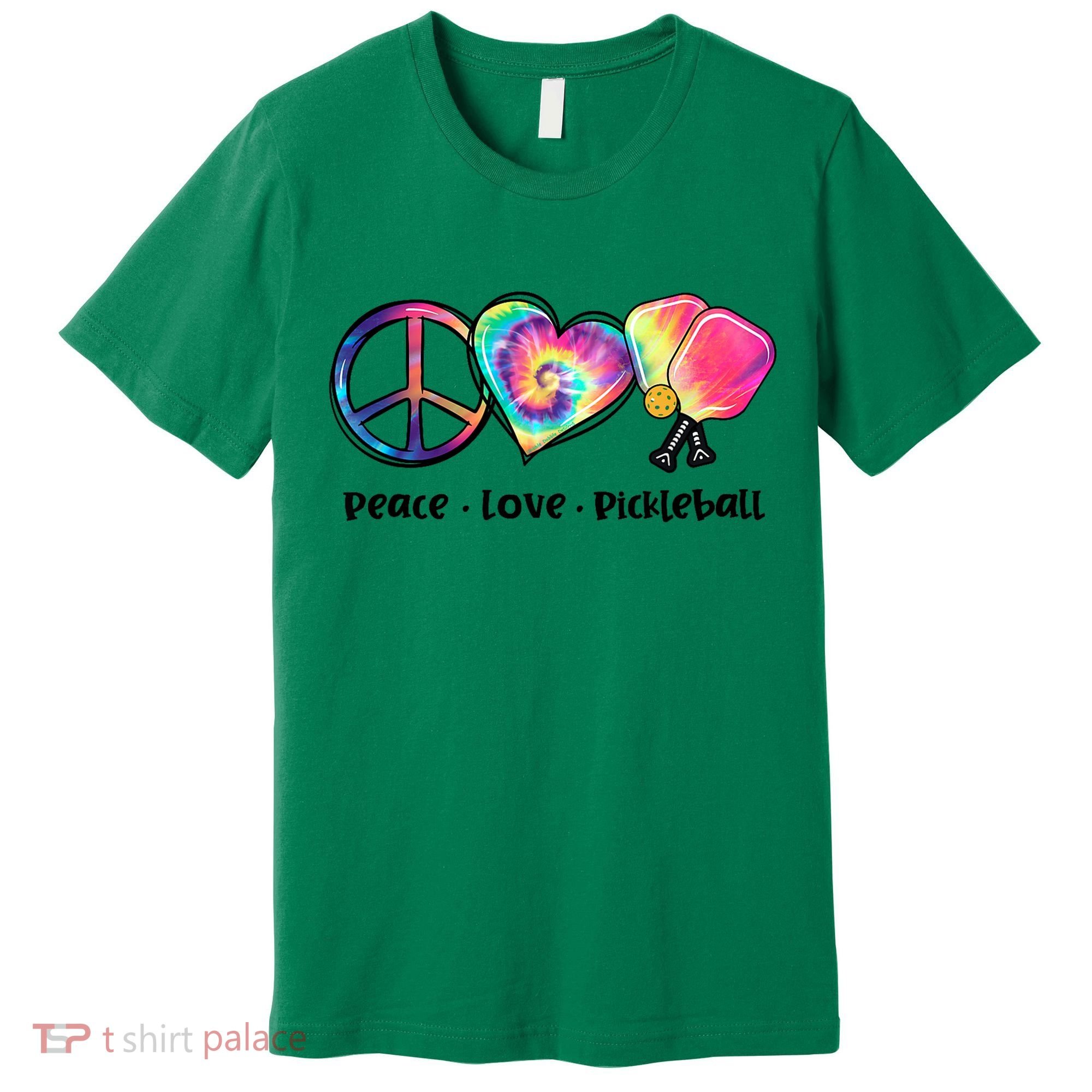 Cute Pickleball Tie Dye Peace Love Pickleball Lovers Gift Ideas Premium T-Shirt