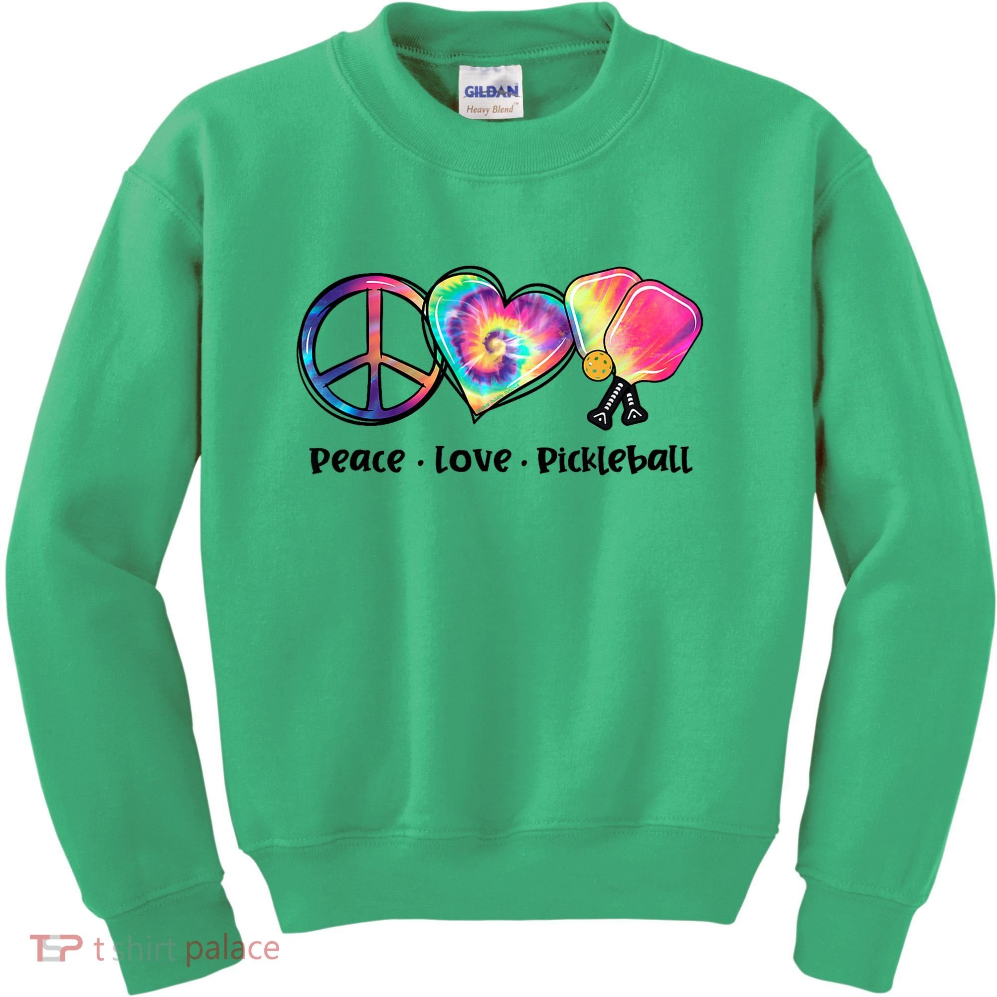 Cute Pickleball Tie Dye Peace Love Pickleball Lovers Gift Ideas Kids Sweatshirt