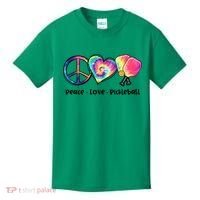 Cute Pickleball Tie Dye Peace Love Pickleball Lovers Gift Ideas Kids T-Shirt thumb 0