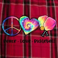 Cute Pickleball Tie Dye Peace Love Pickleball Lovers Gift Ideas Women's Flannel Plaid Pajama Pants thumb 2