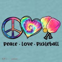 Cute Pickleball Tie Dye Peace Love Pickleball Lovers Gift Ideas Sueded Cloud Jersey T-Shirt thumb 2