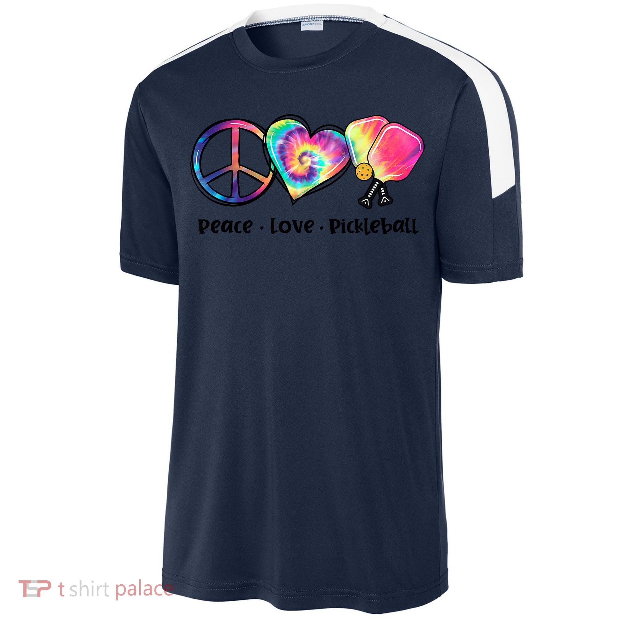 Cute Pickleball Tie Dye Peace Love Pickleball Lovers Gift Ideas Sport-Tek Competitor United Soccer Jersey