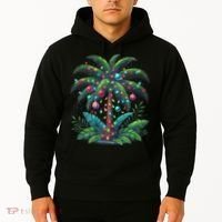 Christmas Palm Tree Merry Christmas Tropical Christmas Hoodie thumb 2
