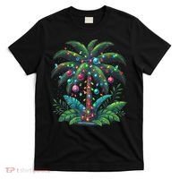 Christmas Palm Tree Merry Christmas Tropical Christmas T-Shirt thumb 0