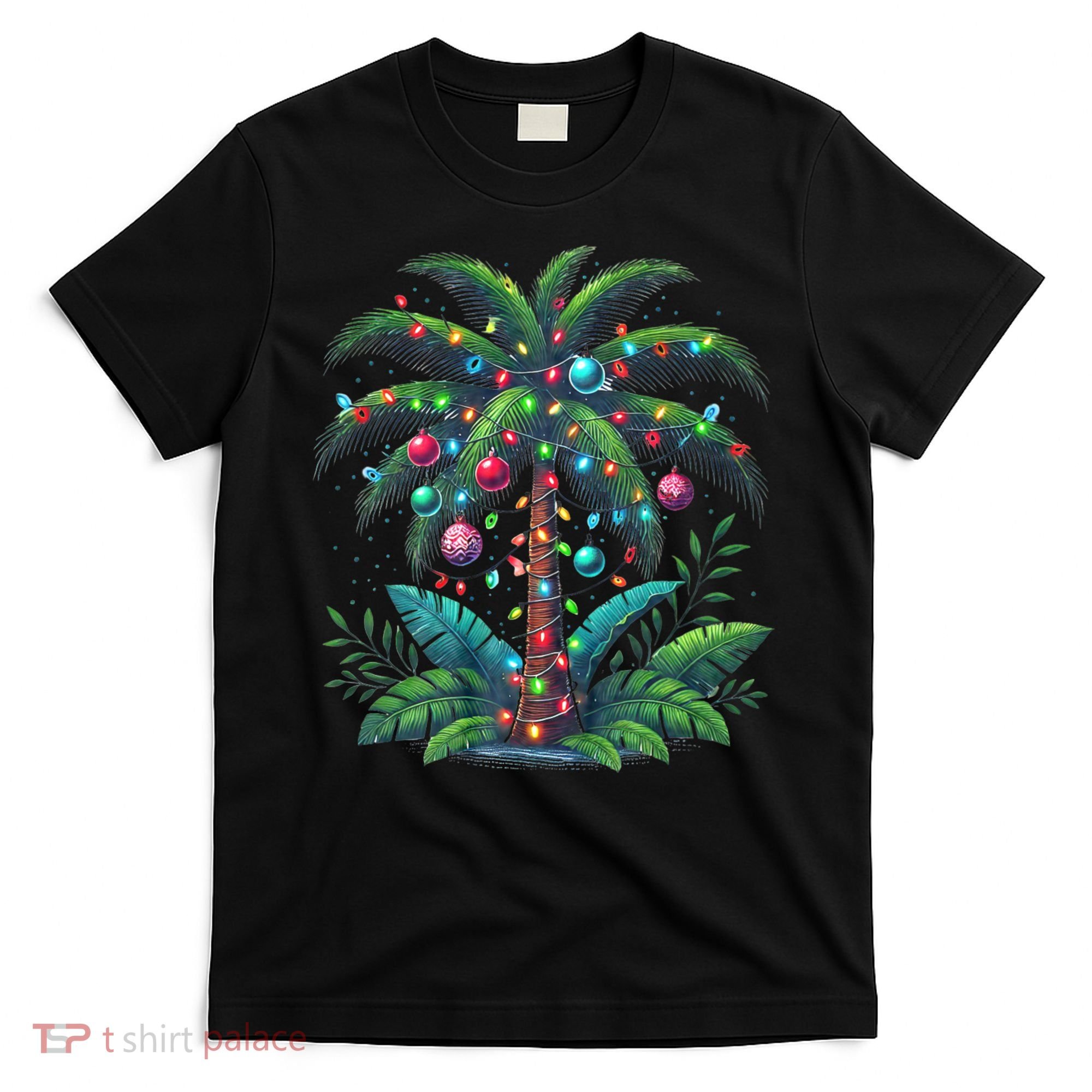 Christmas Palm Tree Merry Christmas Tropical Christmas T-Shirt