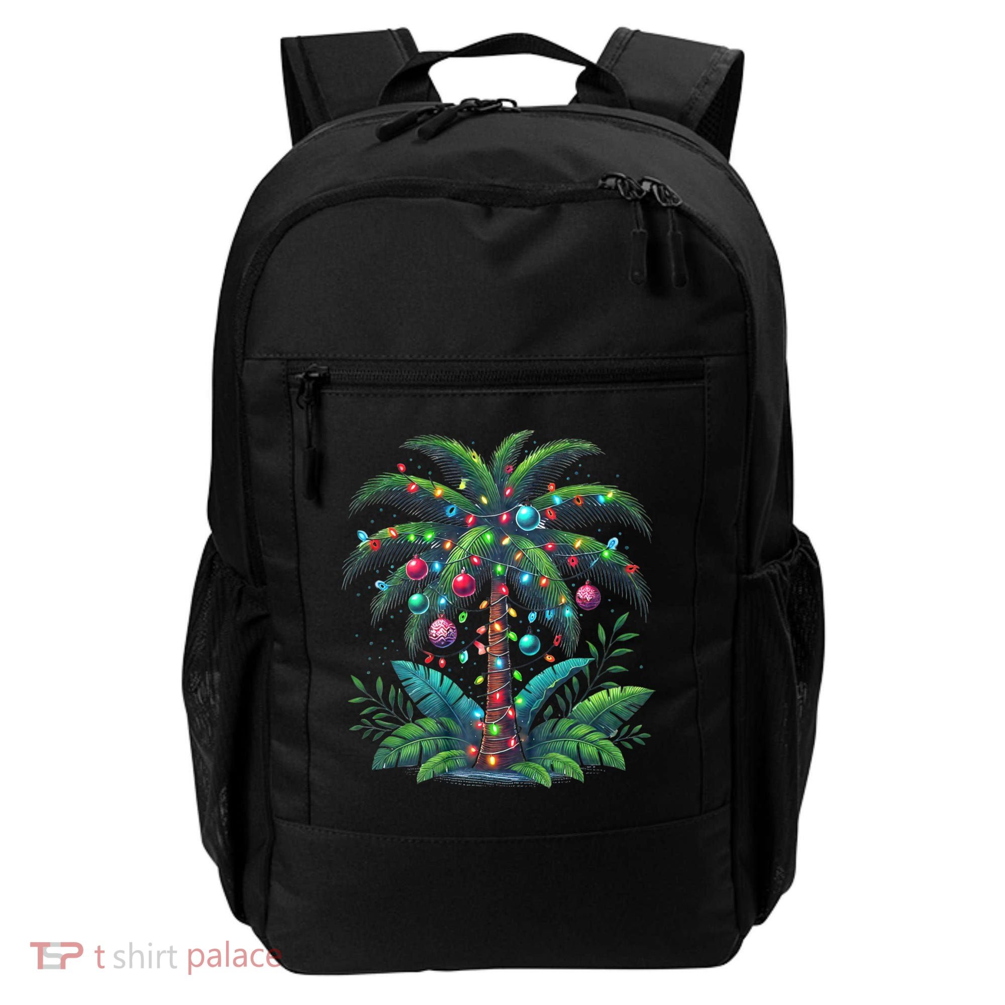 Christmas Palm Tree Merry Christmas Tropical Christmas Backpack