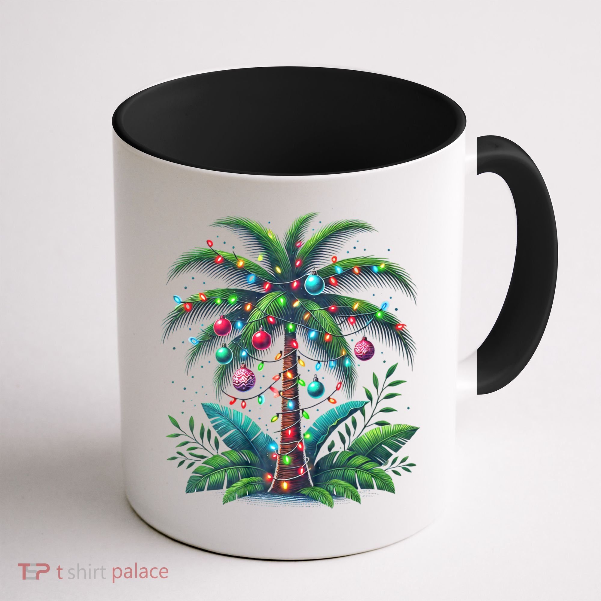 Christmas Palm Tree Merry Christmas Tropical Christmas Coffee Mug