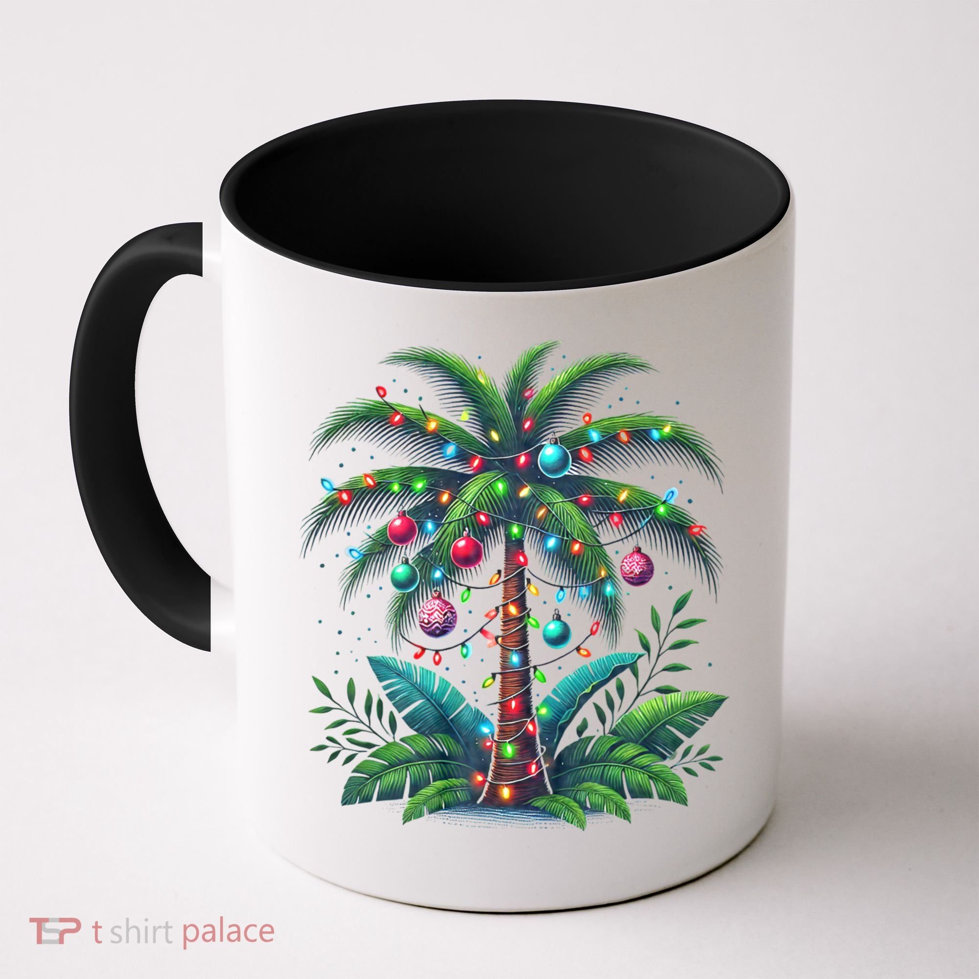 Christmas Palm Tree Merry Christmas Tropical Christmas Coffee Mug