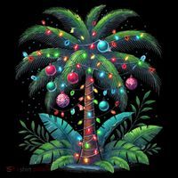 Christmas Palm Tree Merry Christmas Tropical Christmas Coffee Mug thumb 5