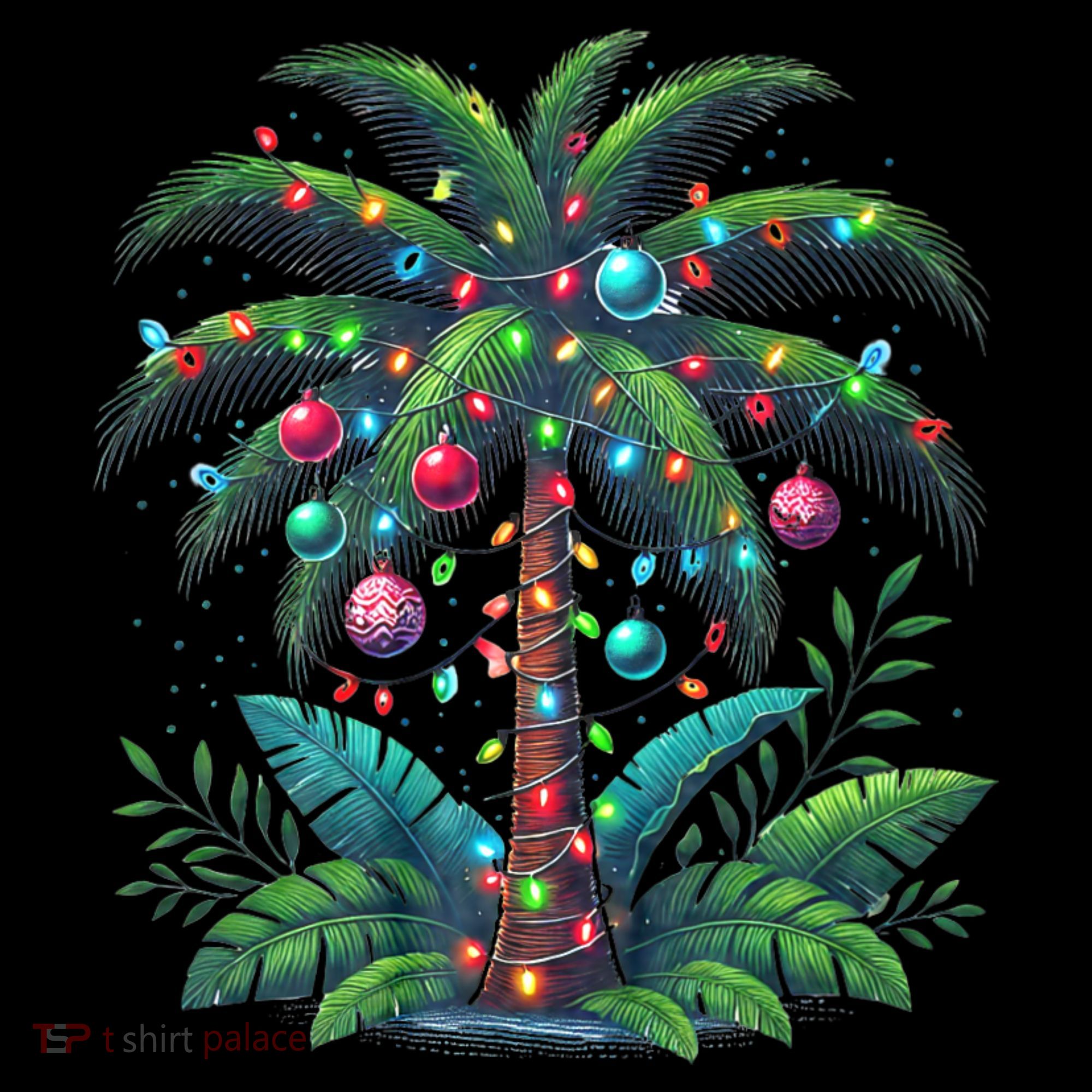 Christmas Palm Tree Merry Christmas Tropical Christmas Coffee Mug