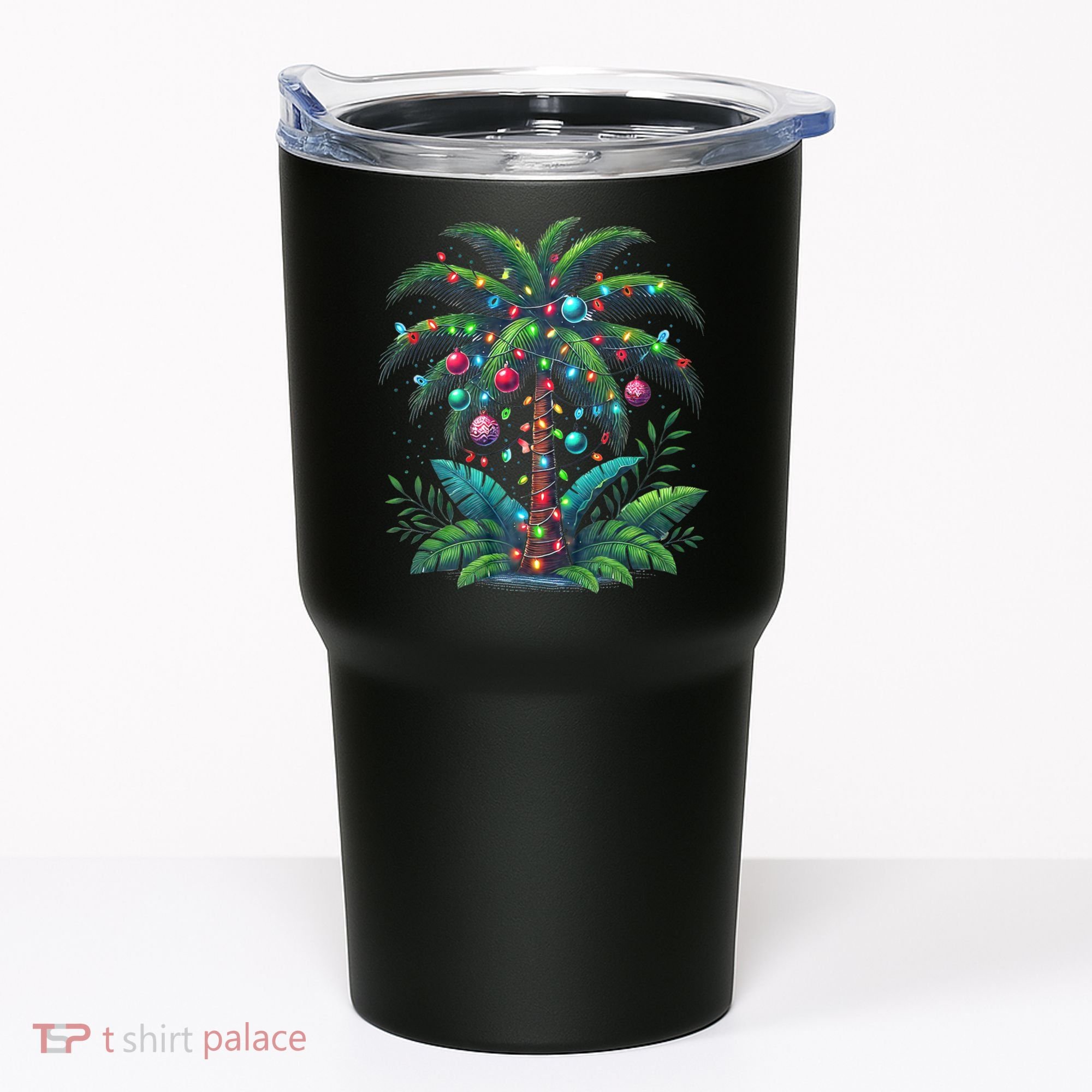 Christmas Palm Tree Merry Christmas Tropical Christmas Tumbler