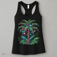 Christmas Palm Tree Merry Christmas Tropical Christmas Women's Tank Top thumb 3