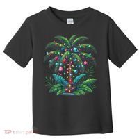Christmas Palm Tree Merry Christmas Tropical Christmas Toddler T-Shirt thumb 0