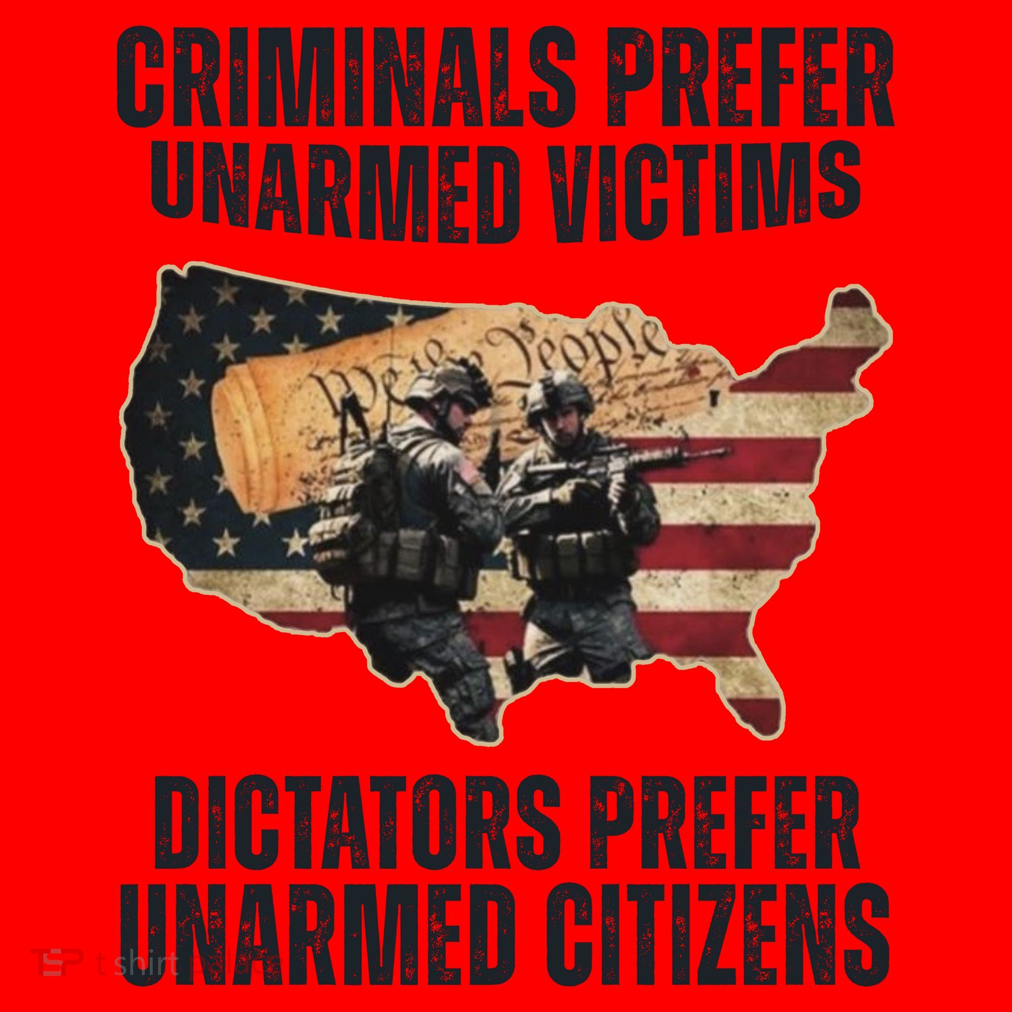 Criminals Prefer Unarmed Victims Dictators Prefer Unarmed Citizens Santa Hat