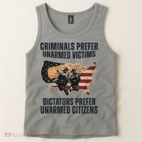 Criminals Prefer Unarmed Victims Dictators Prefer Unarmed Citizens Tank Top thumb 2