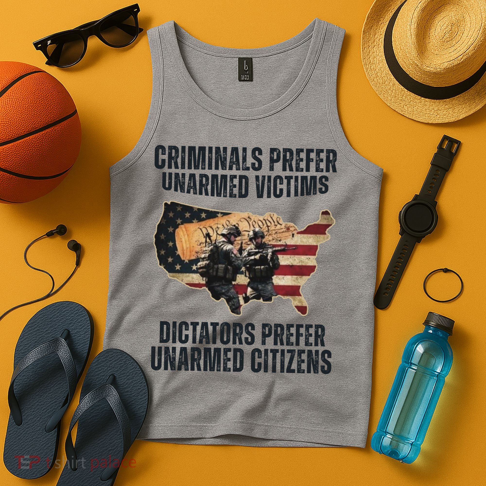 Criminals Prefer Unarmed Victims Dictators Prefer Unarmed Citizens Tank Top