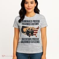 Criminals Prefer Unarmed Victims Dictators Prefer Unarmed Citizens Women's T-Shirt thumb 4