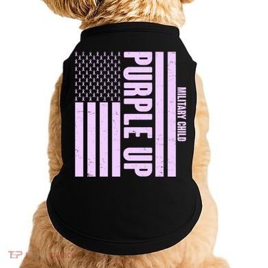 Cool Purple USA American Flag Doggie Tank