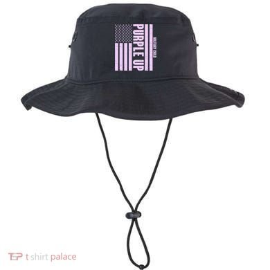 Cool Purple USA American Flag Bucket Hat