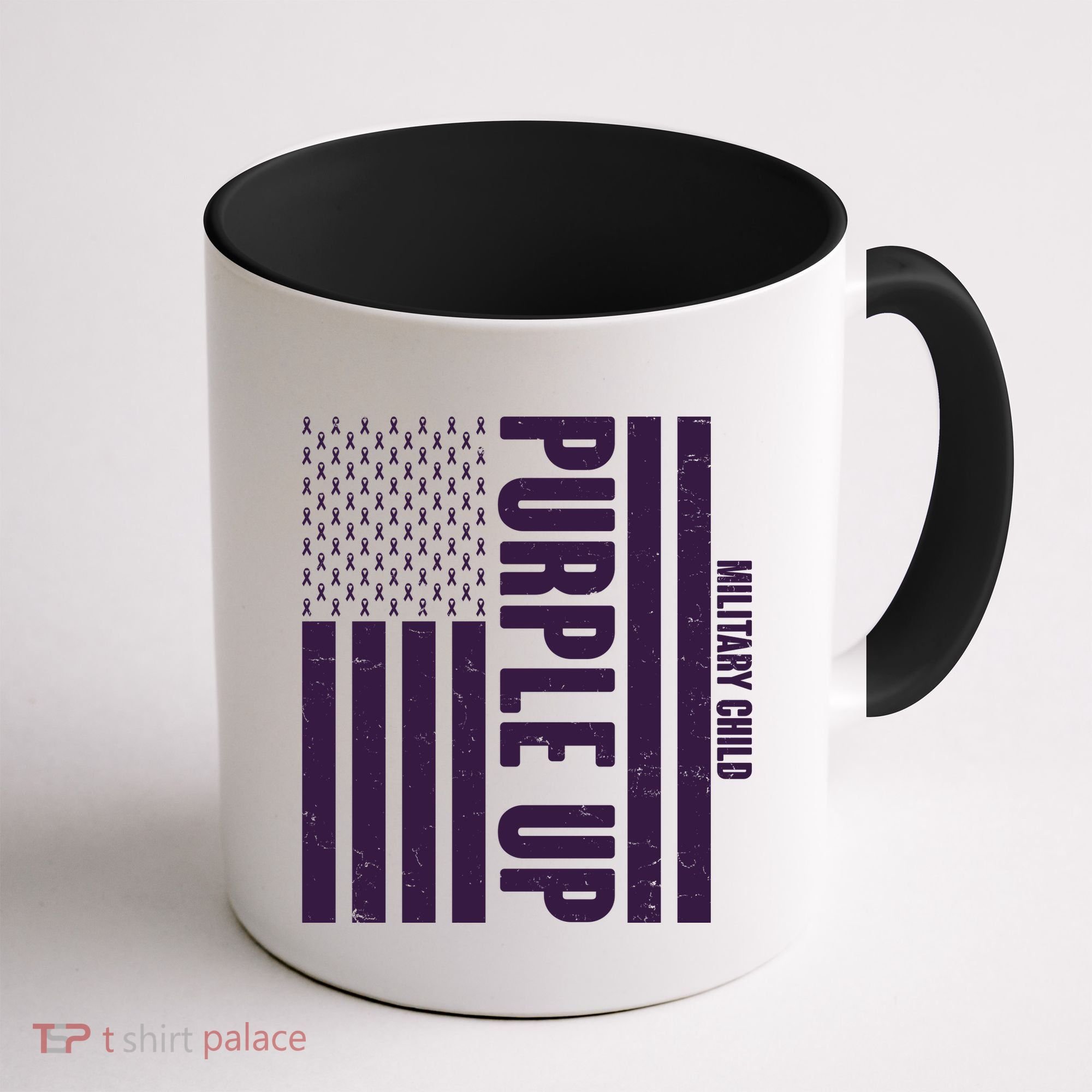 Cool Purple USA American Flag Coffee Mug