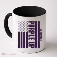Cool Purple USA American Flag Coffee Mug thumb 0