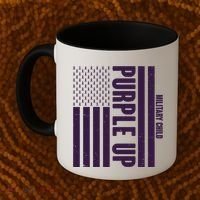 Cool Purple USA American Flag Coffee Mug thumb 2