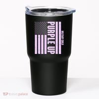 Cool Purple USA American Flag Tumbler thumb 0