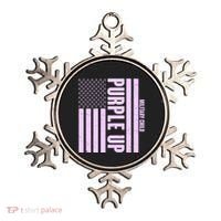 Cool Purple USA American Flag Ornament thumb 0