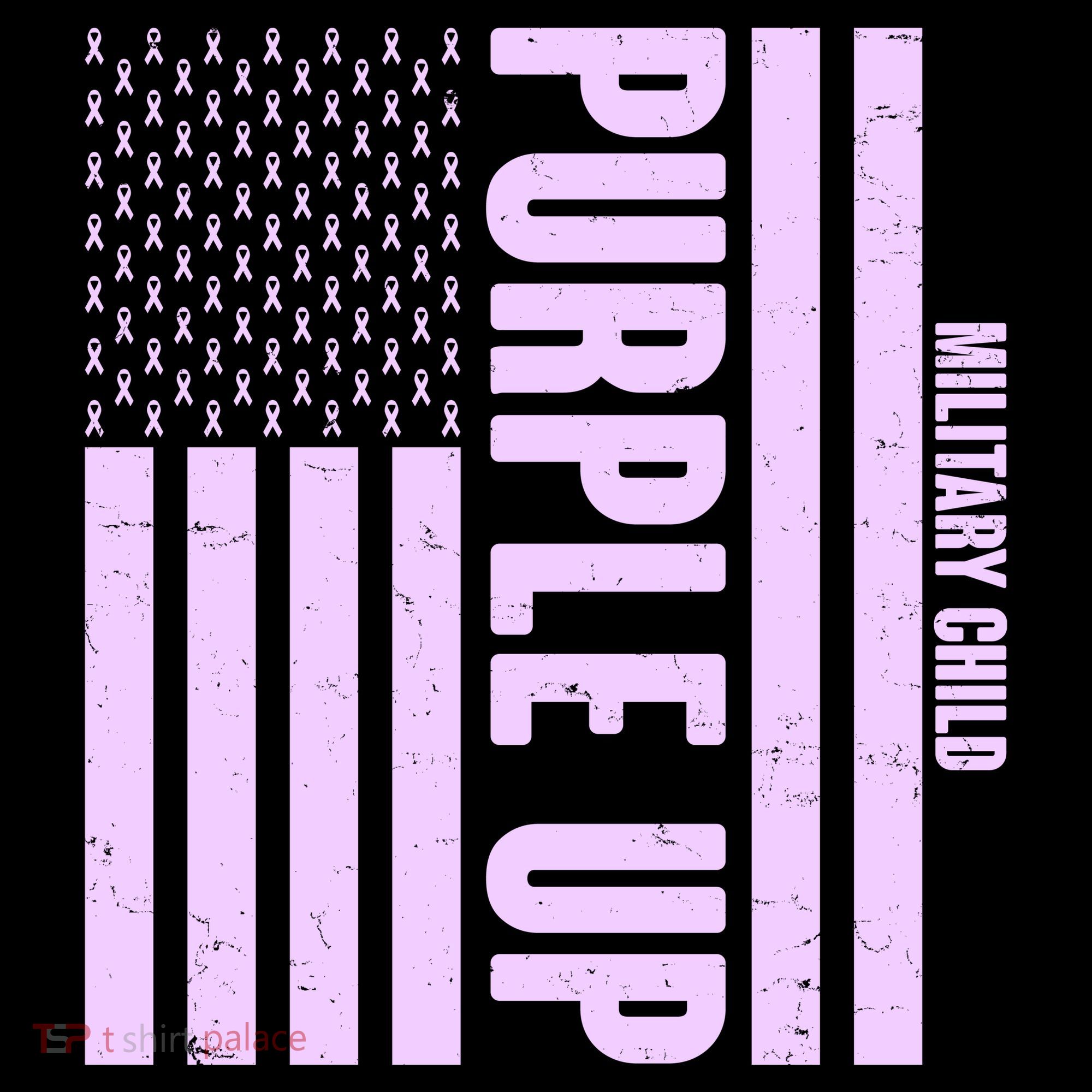 Cool Purple USA American Flag Ornament