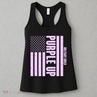 Cool Purple USA American Flag Women's Tank Top thumb 3