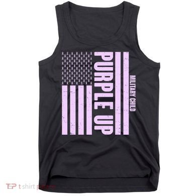 Cool Purple USA American Flag Tank Top