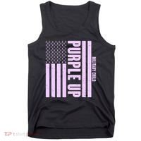 Cool Purple USA American Flag Tank Top thumb 0