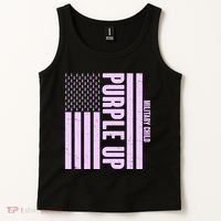 Cool Purple USA American Flag Tank Top thumb 2