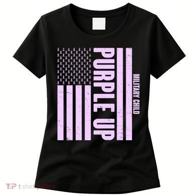 Cool Purple USA American Flag Women's T-Shirt
